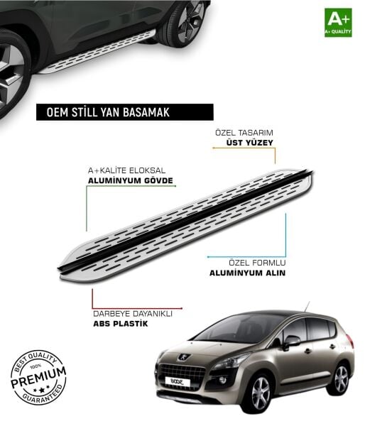 ''3008'' 2009 2010 2011 2012 2013 2014 ARACA ÖZEL YAN BASAMAK