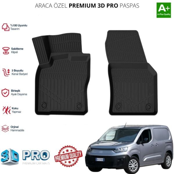 DOBLO PANELVAN ARACA ÖZEL 3D PASPAS 2023 2024 2025 2026