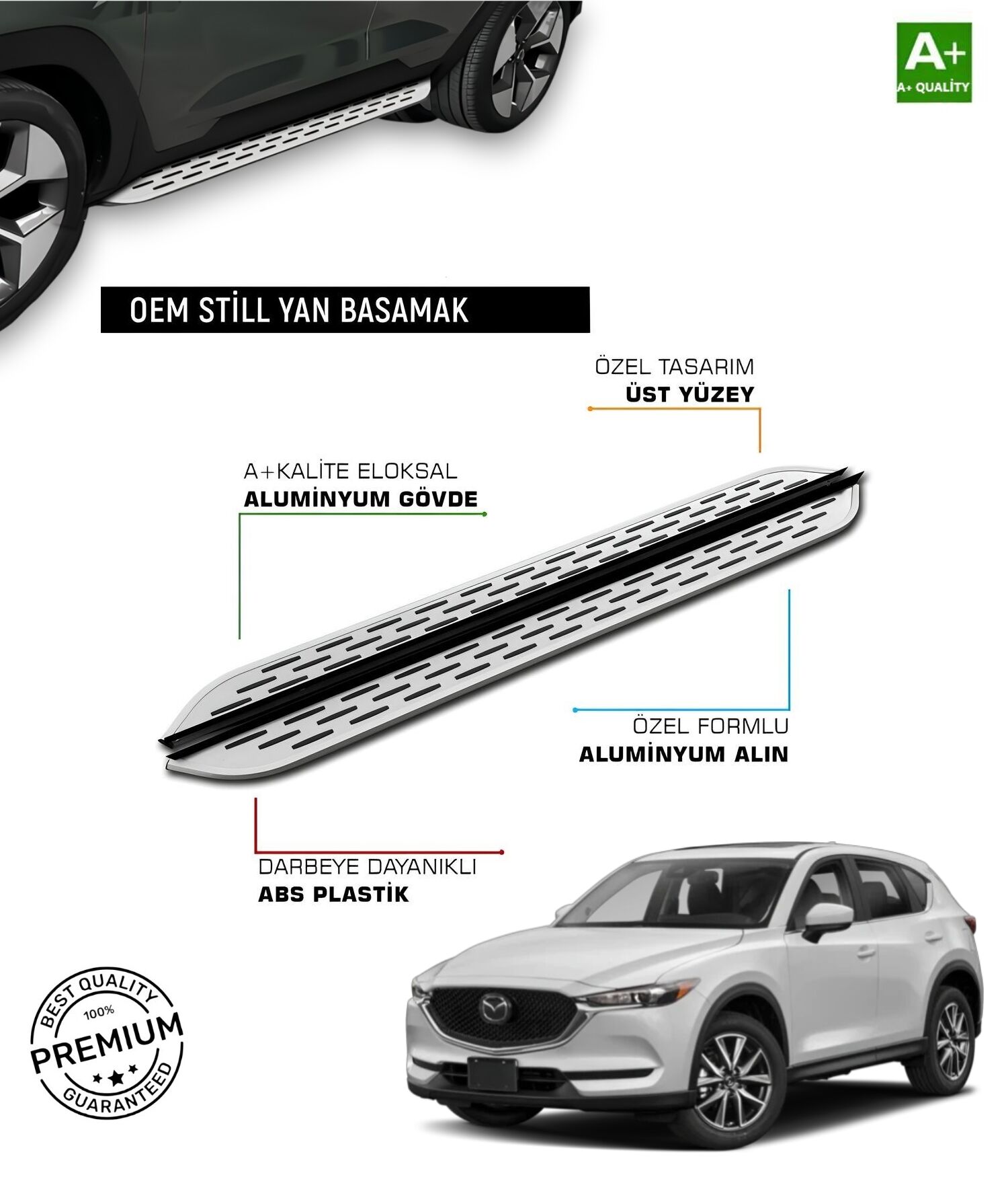 CX-5 2017 2018 2019 2020 2021 2022 2023 20242 2025 ARACA ÖZEL YAN BASAMAK