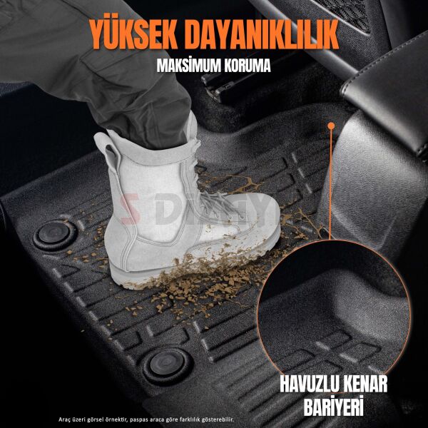 RENAULT DUSTER  4X2 ARACA ÖZEL 3D HAVUZLU PASPAS 2024 2025 2026 2027