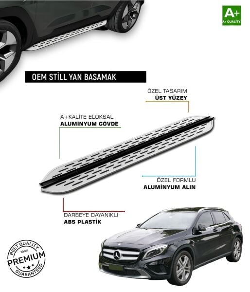 GLA 2013 2014 2015 2016 2017 2018 2019 2020 ARACA ÖZEL YAN BASAMAK