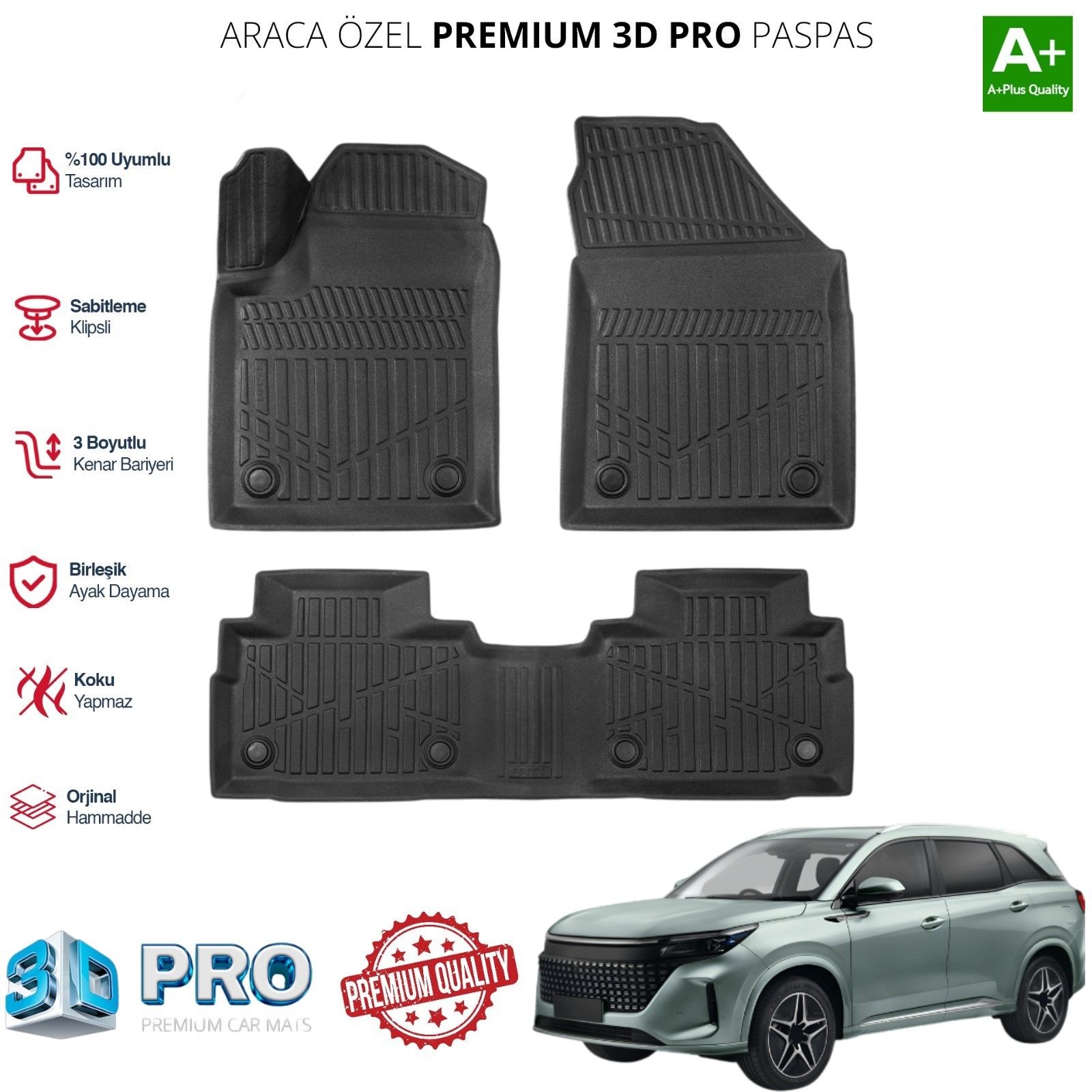 E5 PHEV ARACA ÖZEL 3D PASPAS 2024 2025 2026
