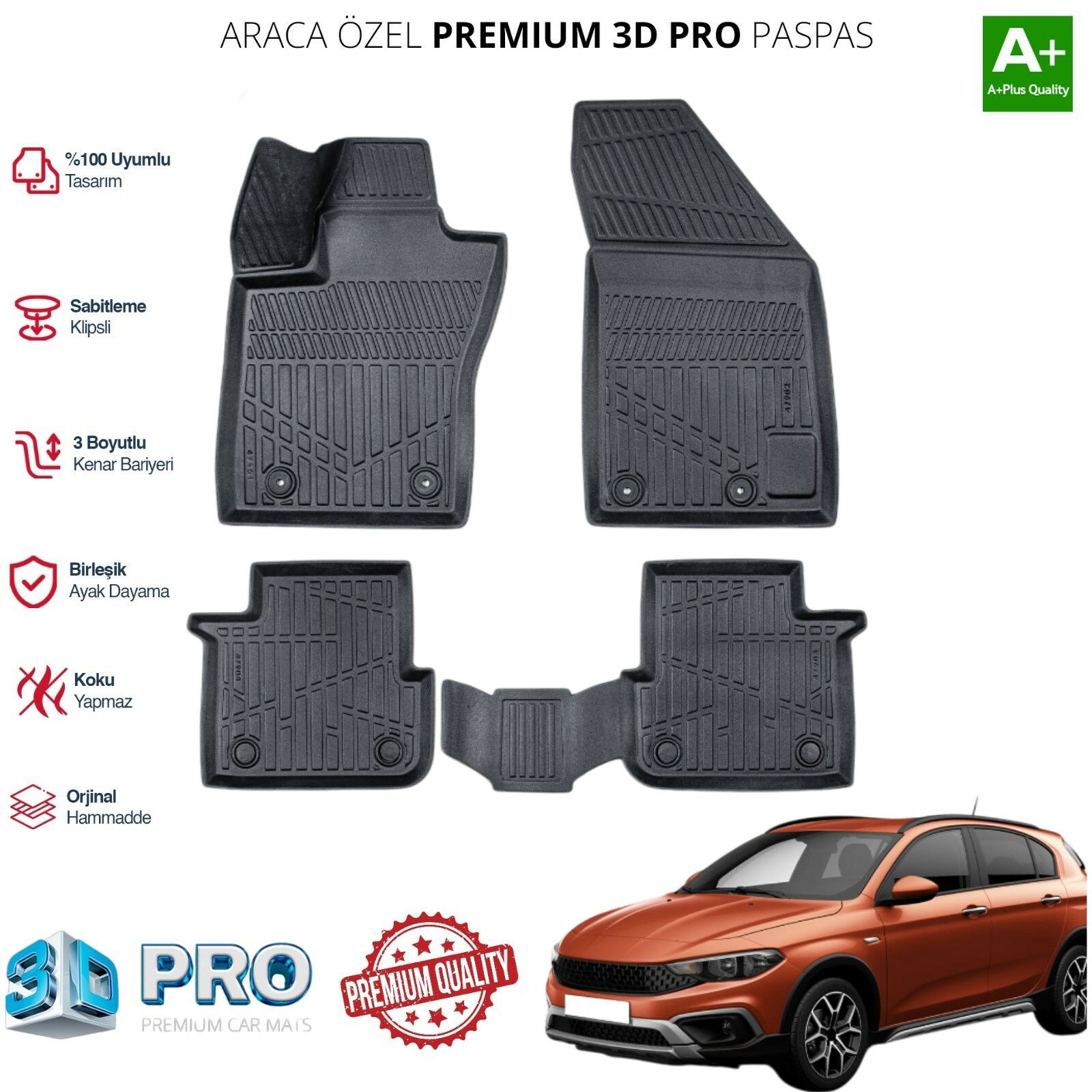 EGEA CROSS ARACA ÖZEL 3D PASPAS 2020 2021 2022 2023 2024 2025