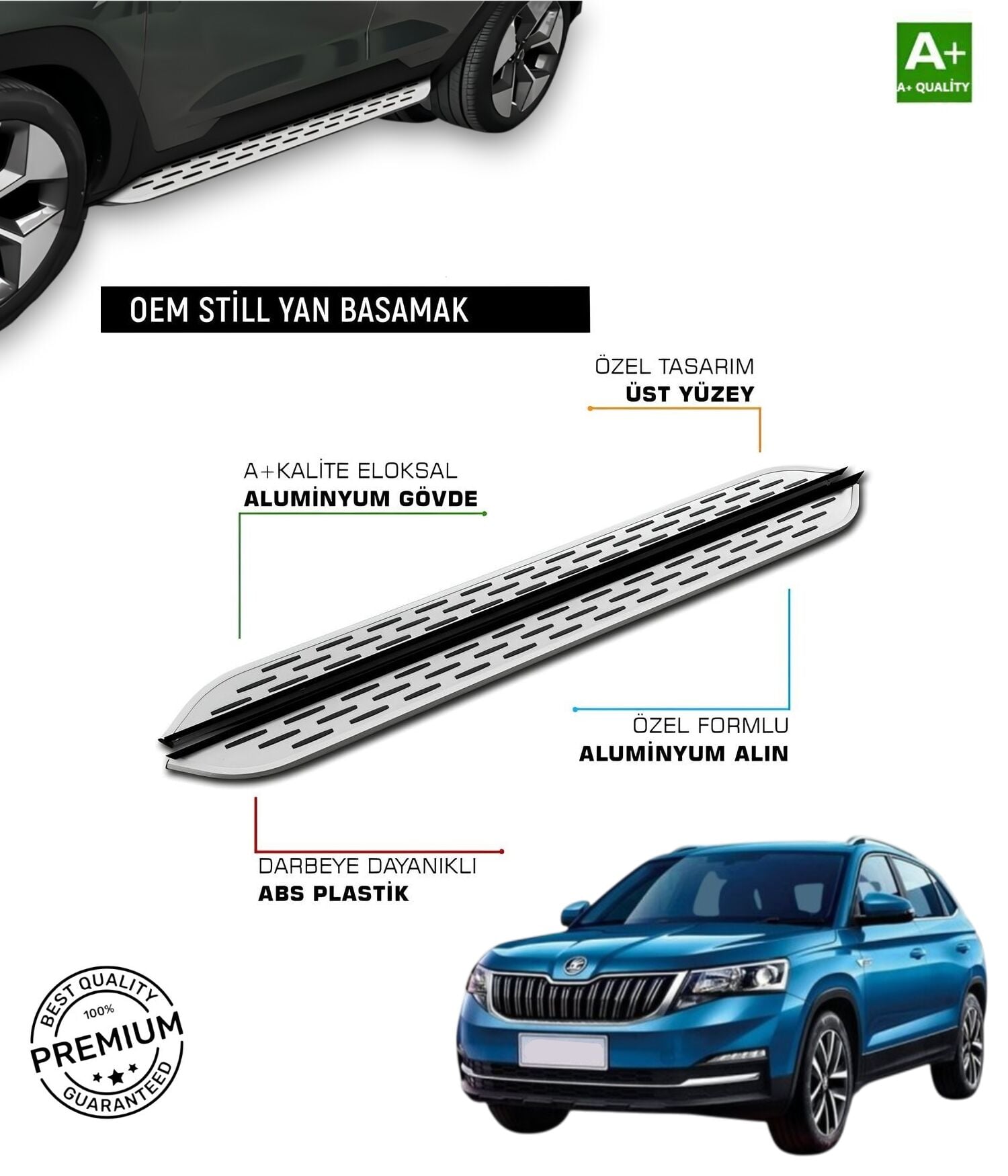 KAMIQ 2019 2020 2021 2022 2023 2024 2025 ARACA ÖZEL YAN BASAMAK