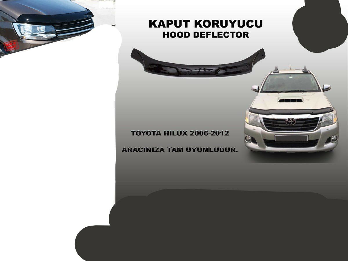 HİLUX ÖN KAPUT KORUYUCU RÜZGARLIĞI 2006 2007 2008 2009 2010 2011 2012