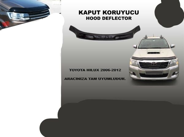 HİLUX ÖN KAPUT KORUYUCU RÜZGARLIĞI 2006 2007 2008 2009 2010 2011 2012
