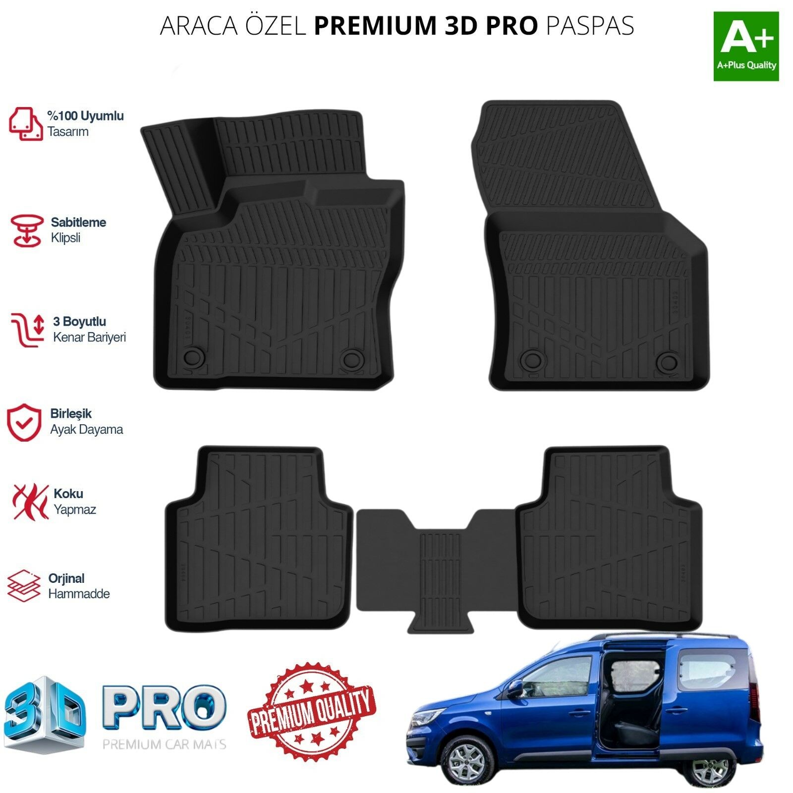 EXPRESS CAMLIVAN ARACA ÖZEL 3D PASPAS 2021 2022 2023 2024 2025