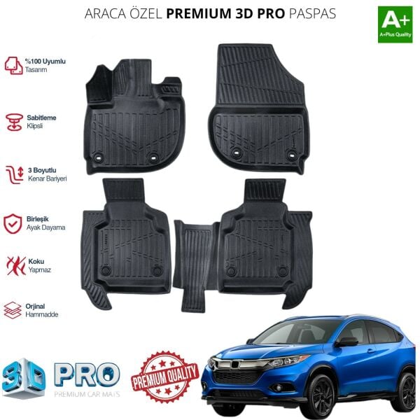 HONDA H-RV ARACA ÖZEL 3D PASPAS 2022 2023 2024 2025