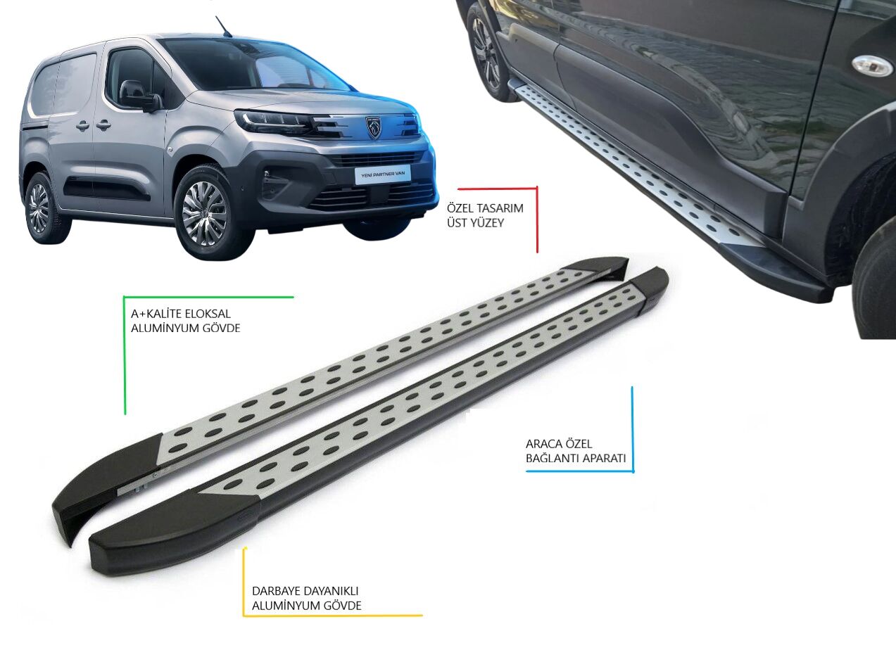 PARTNER PANEL VAN KISA ŞASE NOKTALI YAN BASAMAK 2019 2020 2021 2022 2023 2024 2025 2026 2027