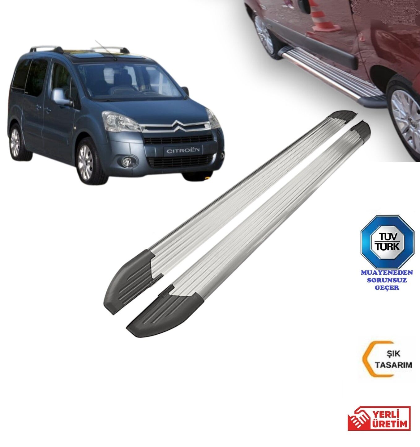 CİTROEN BERLİNGO YAN BASAMAK 2008 2009 2010 2011 2012 2013 2014 2015 2016 2017 2018 2019