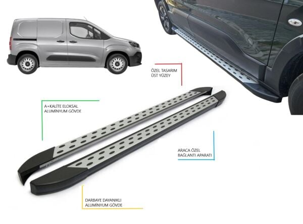 DOBLO CARGO KISA ŞASE NOKTALI YAN BASAMAK 2023 2024 2025 2026 2027