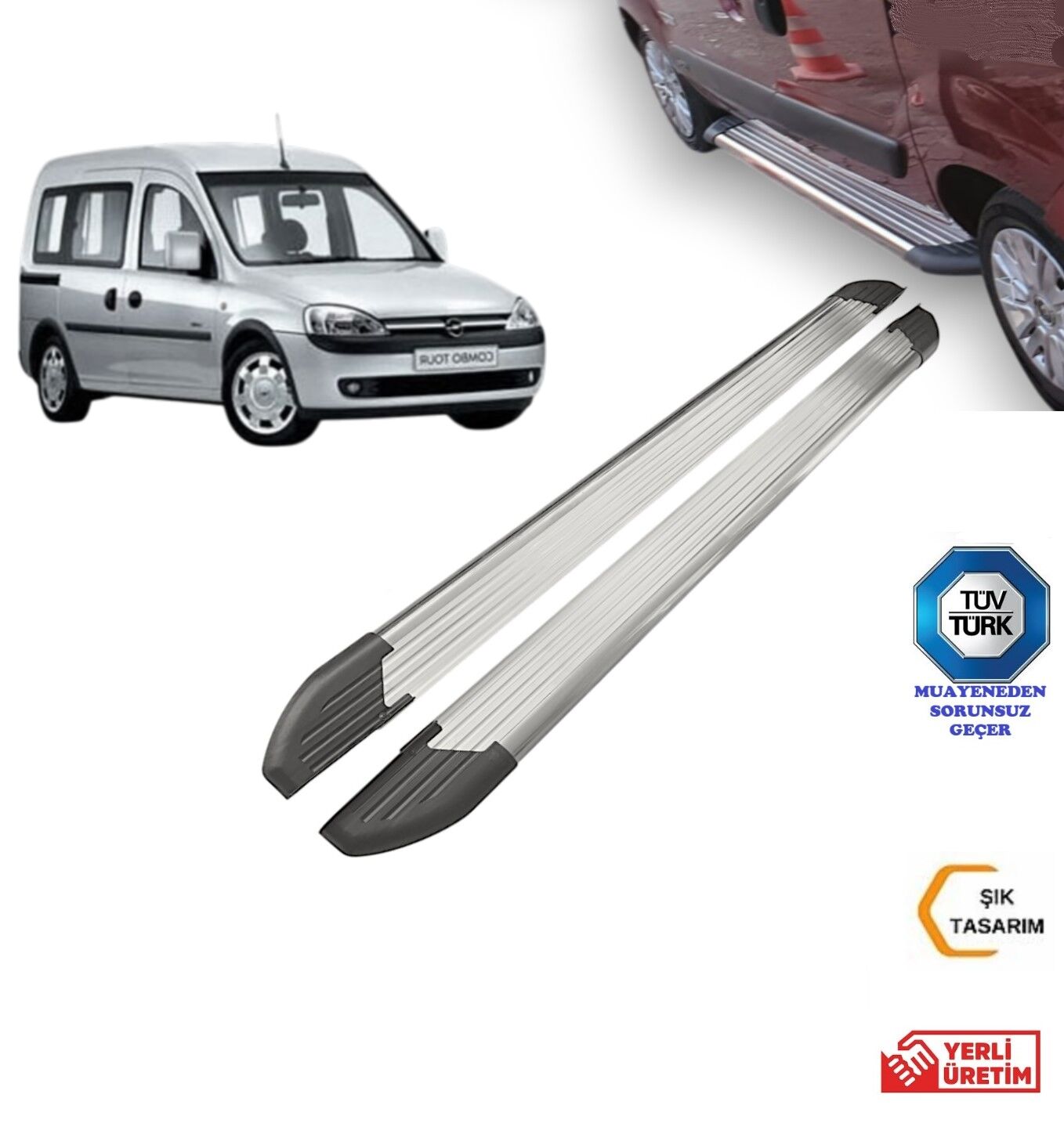 OPEL COMBO KISA ŞASE YAN BASAMAK 2001 2002 2003 2004 2005 2006 2007 2008 2009