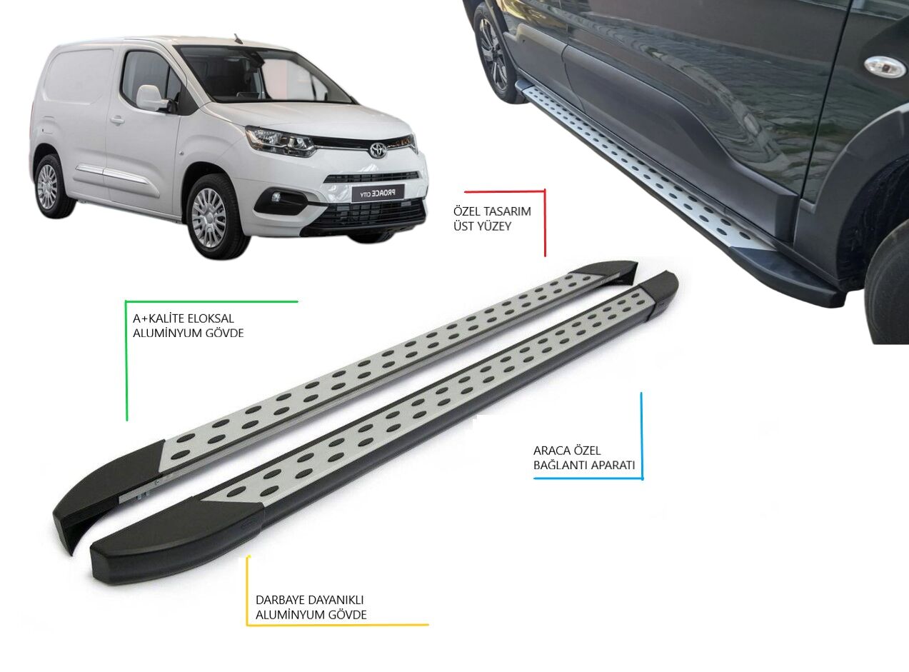 PROACE CİTY CARGO KISA ŞASE NOKTALI YAN BASAMAK 2021 2022 2023 2024 2025 2026 2027