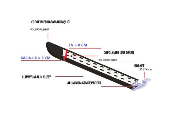 VİVARO CARGO  PANEL VAN  UZUN ŞASE NOKTALI YAN BASAMAK  2020 2021 2022 2023 2024 2025 2026 2027