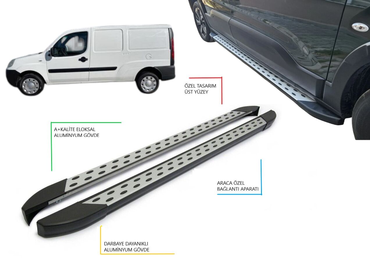 DOBLO MAXİ UZUN ŞASE NOKTALI YAN BASAMAK 2005 2006 2007 2008 2009