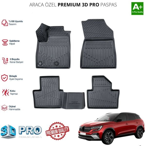 AUSTRAL HYBRİD ARACA ÖZEL 3D PASPAS 2023 2024 2025 2026