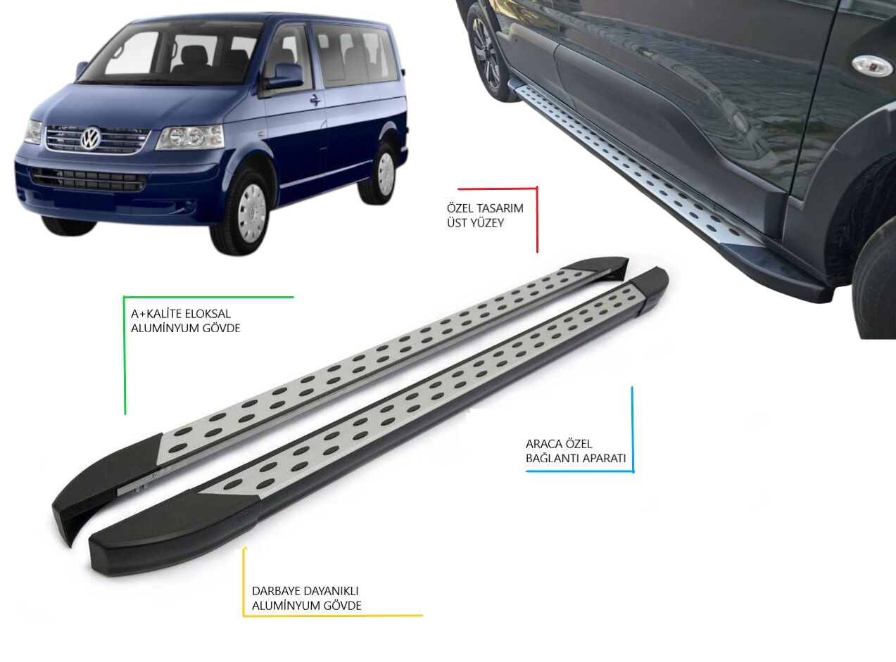 TRANSPORTER T5 KISA ŞASE NOKTALI YAN BASAMAK 2004-2015