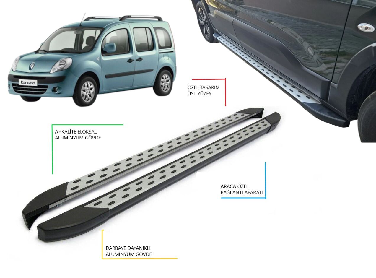 KANGOO KISA ŞASE NOKTALI YAN BASAMAK 2008 2009 2010 2011 2012 2013 2014 2015 2016 2017 2018 2019 2020