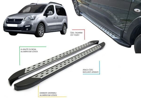 PARTNER TEPEE KISA ŞASE BENEKLİ YAN BASAMAK 2008 2009 2010 2011 2012 2013 2014 2015 2016 2017 2018