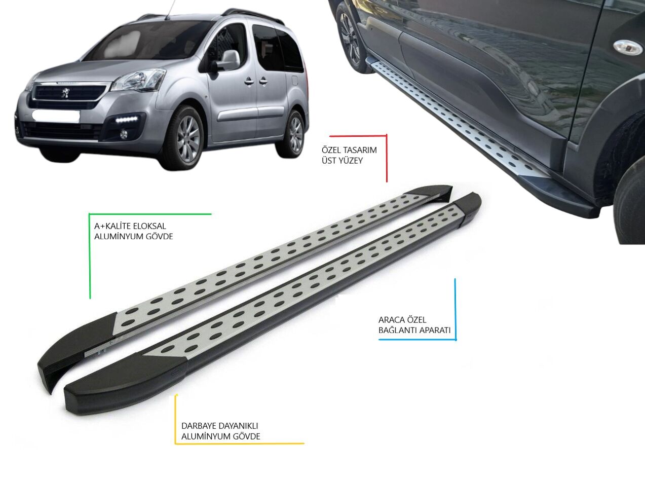 PARTNER TEPEE UZUN ŞASE BENEKLİ YAN BASAMAK 2008 2009 2010 2011 2012 2013 2014 2015 2016 2017 2018