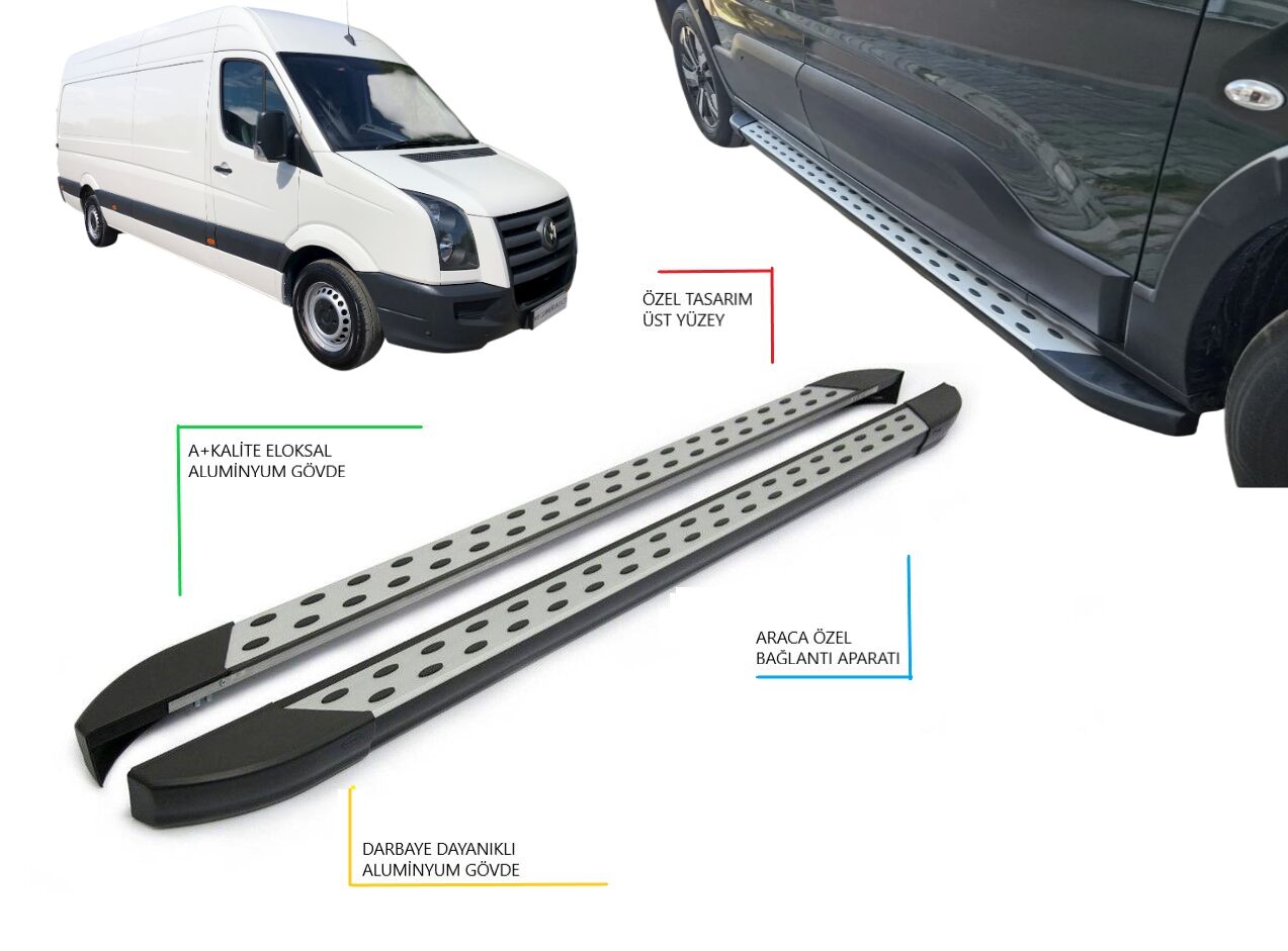 crafter 06-17 kızılötesi yan basamak UZUN ŞASE  330CM