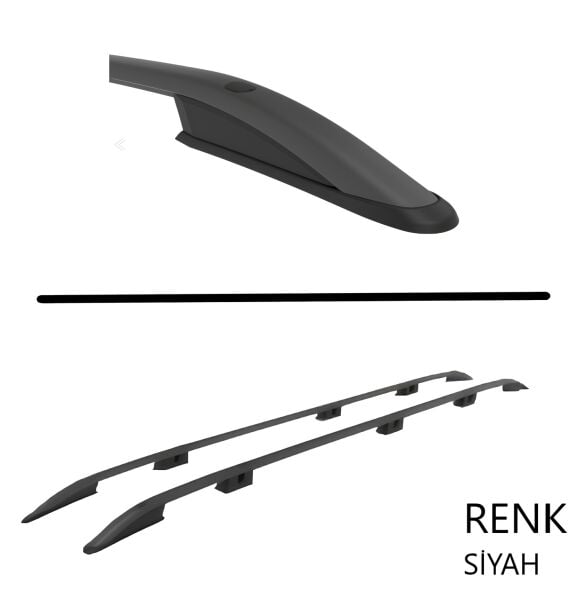 SCUDO COMBİ KISA ŞASE TAVAN ÇITASI SİYAH  2022 2023 2024 2025 2026 2027