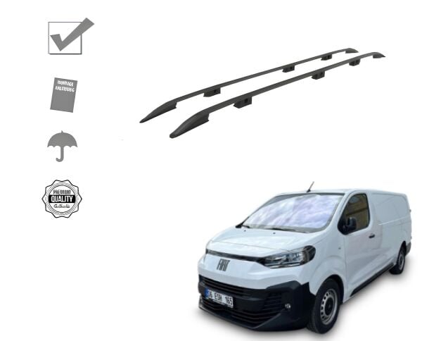 SCUDO VAN MAXİ UZUN ŞASE TAVAN ÇITASI SİYAH 2022 2023 2024 2025 2026 2027