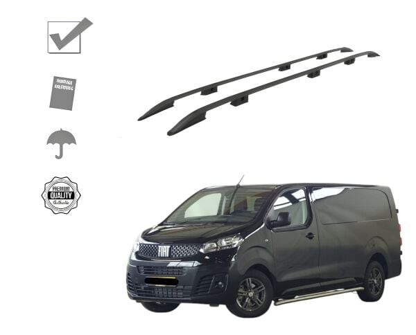 SCUDO COMBİ MİX UZUN ŞASE TAVAN ÇITASI SİYAH  2022 2023 2024 2025 2026 2027