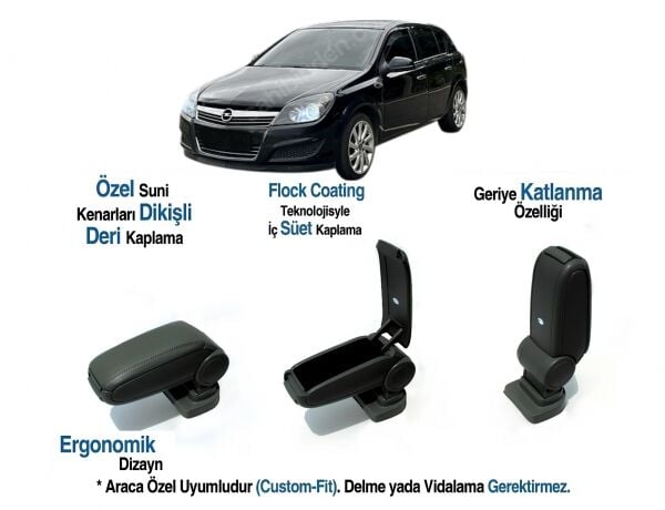 OPEL ASTRA H ARACA ÖZEL KOL DAYAMA VİDASIZ KOLÇAK 2004 2005 2006 2007