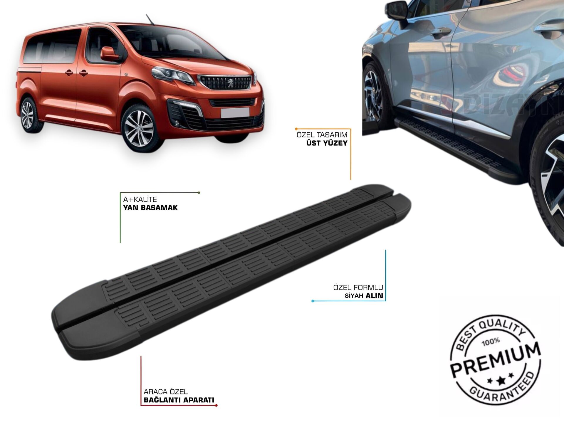 EXPERT TRAVELLER 2017 2018 2019 2020 2021 2022 2023 ARACA ÖZEL NEVADA SİYAH YAN BASAMAK