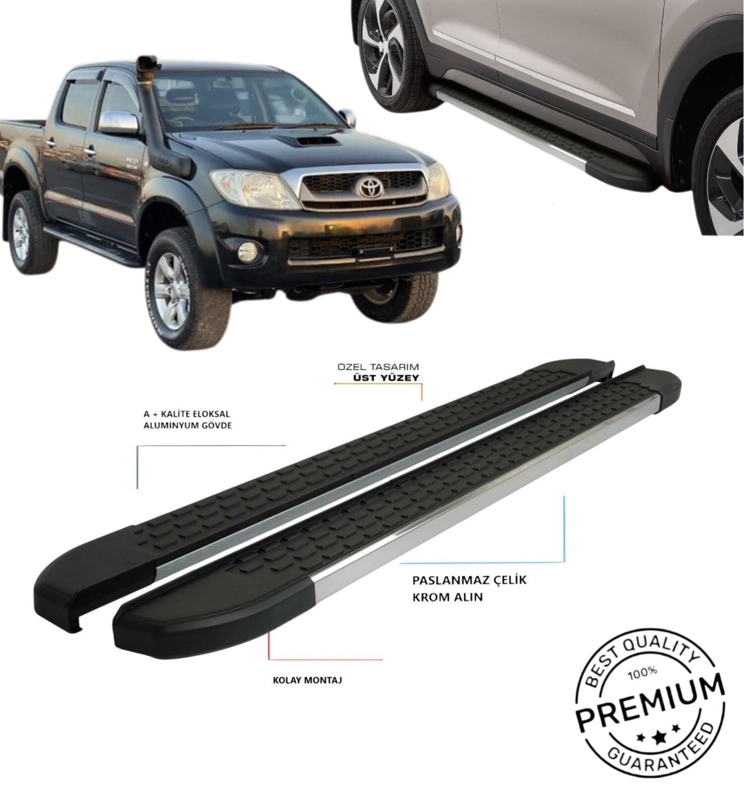 HİLUX YAN BASAMAK OMSA 2006 2007 2008 2009 2010 2011 2012 2013 2014 2015