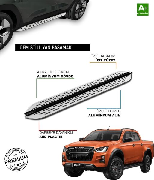 ISUZU D MAX 2020 2021 2022 2023 2024 2025 2026 Araca Özel Yan Basamak