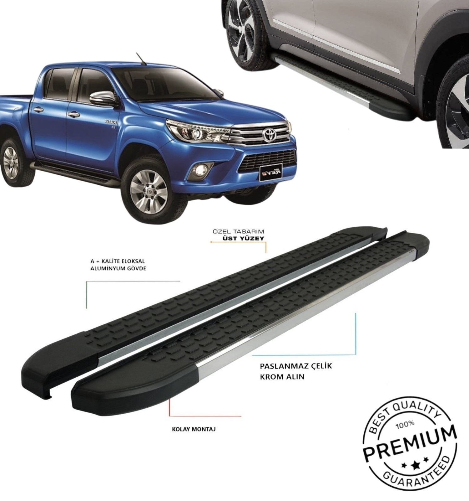 HİLUX YAN BASAMAK OMSA 2015 2016 2017 2018 2019 2020 2021 2022 2023 2024