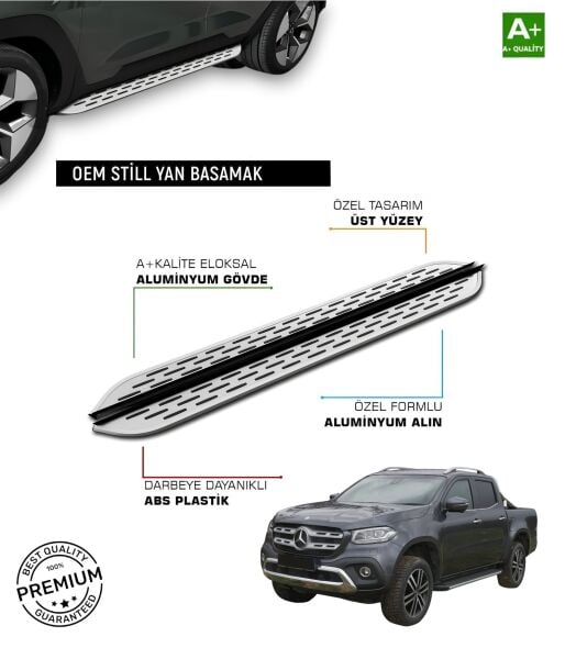 MERCEDES X CLASS 2017 2018 2019 2020 Araca Özel Yan Basamak