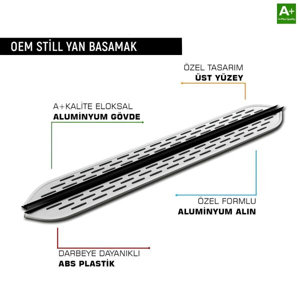 PEUGEOT 5008 2016 2017 2018 2019 2020 2021 2022  Araca Özel Yan Basamak