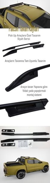 VOLKSWAGEN AMAROK 2022 2023 2024 2025 2026 PORTBAGAJ TAVAN ÇİTASI GRİ