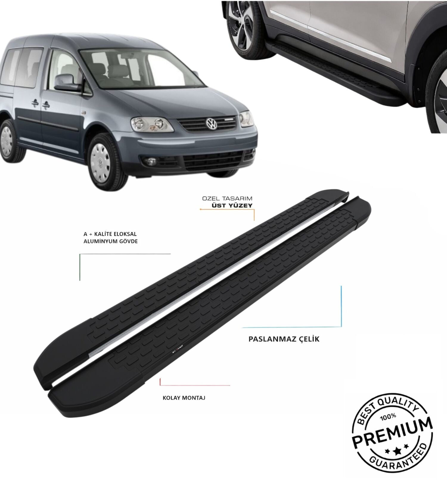 CADDY 2003 2004 2005 2006 2007 2008 2009 2010 2011 2012 2013 2014 2015 ARACA ÖZEL NEVADA SİYAH YAN B