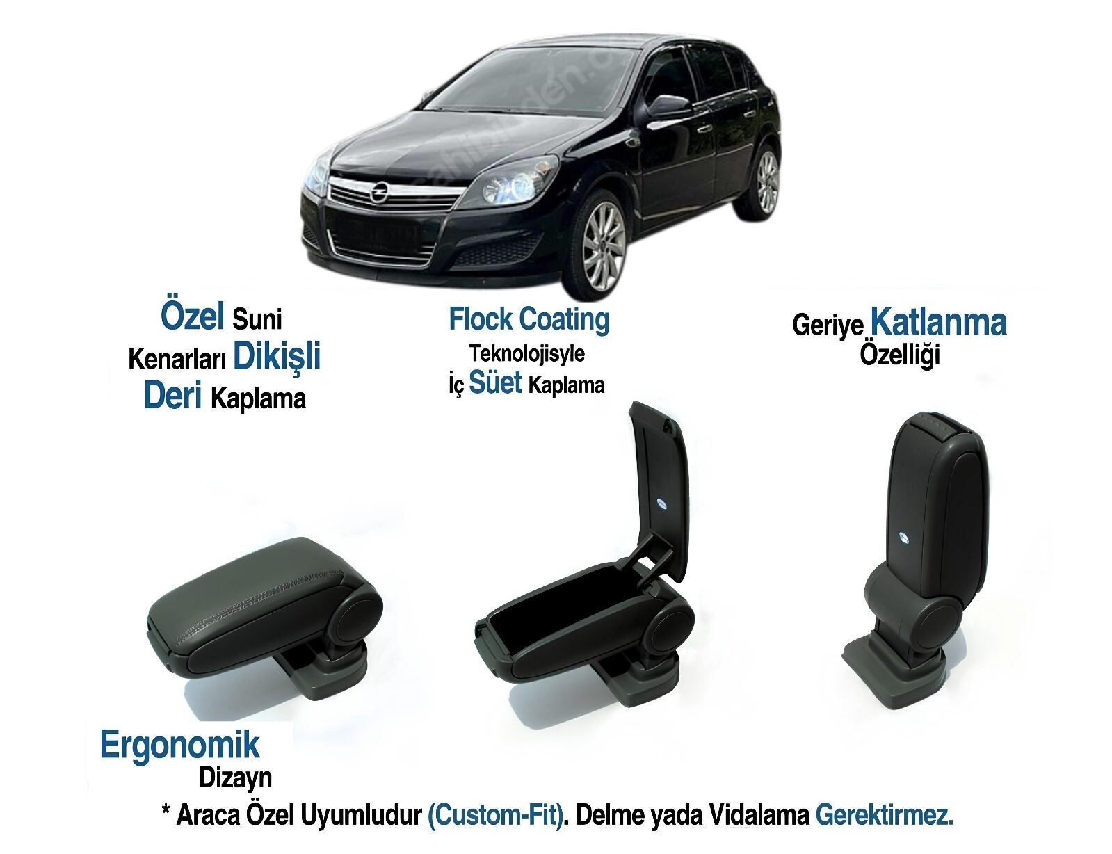 OPEL ASTRA H ARACA ÖZEL KOL DAYAMA VİDASIZ KOLÇAK 2004 2005 2006 2007 2008 2009 2010