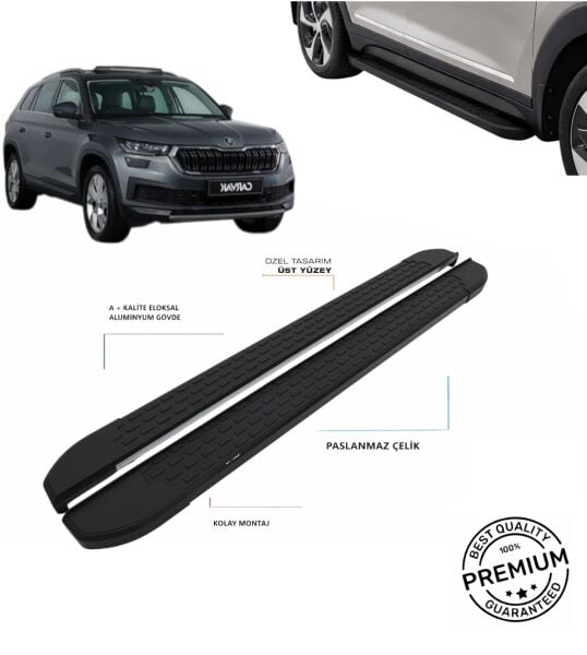 KODIAQ 2017 2018 2019 2020 2021 2022 2023 2024 ARACA ÖZEL NEVADA SİYAH YAN BASAMAK