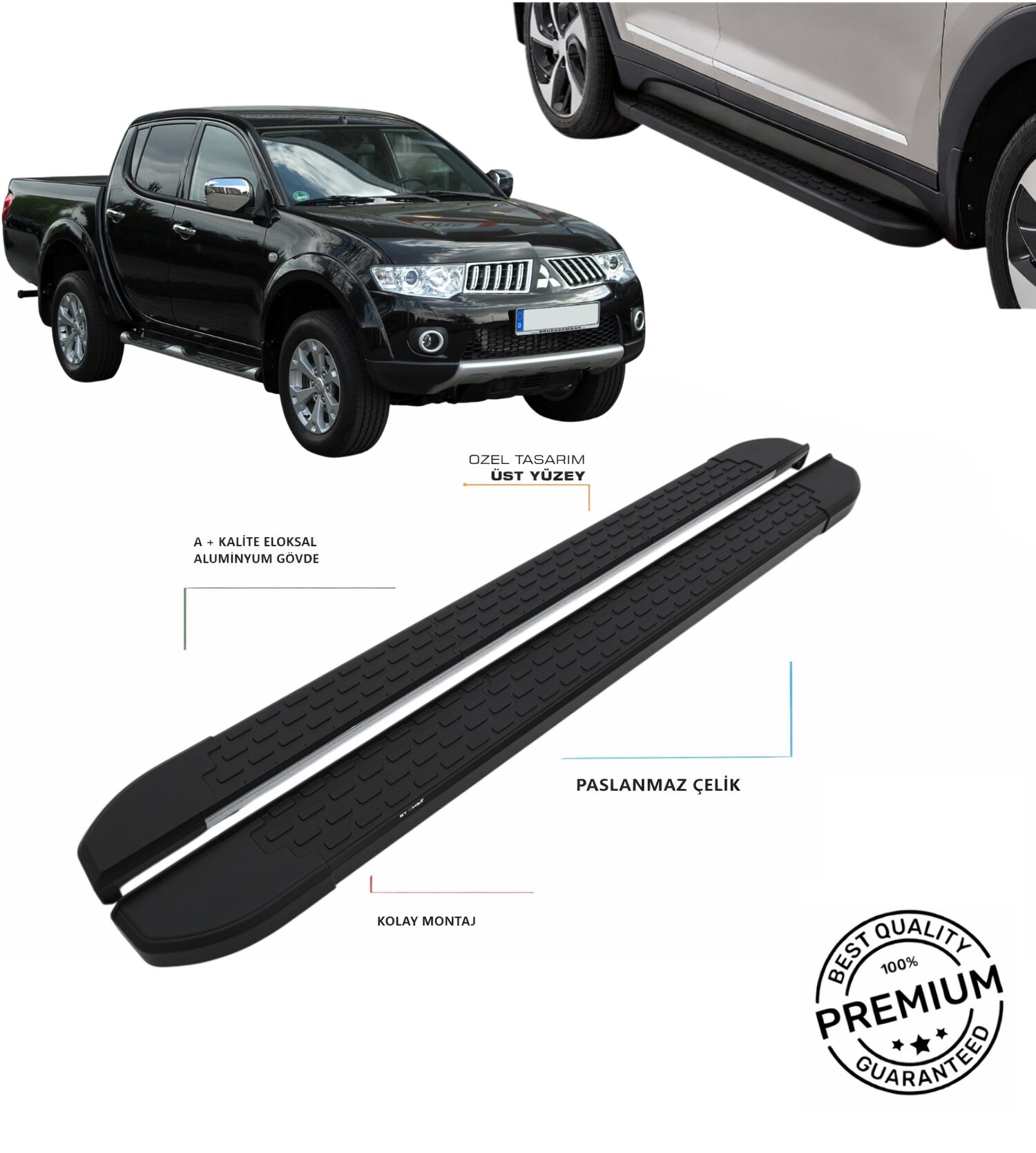 L200 2006 2007 2008 2009 2010 2011 2012 2013 2014 ARACA ÖZEL YAN BASAMAK