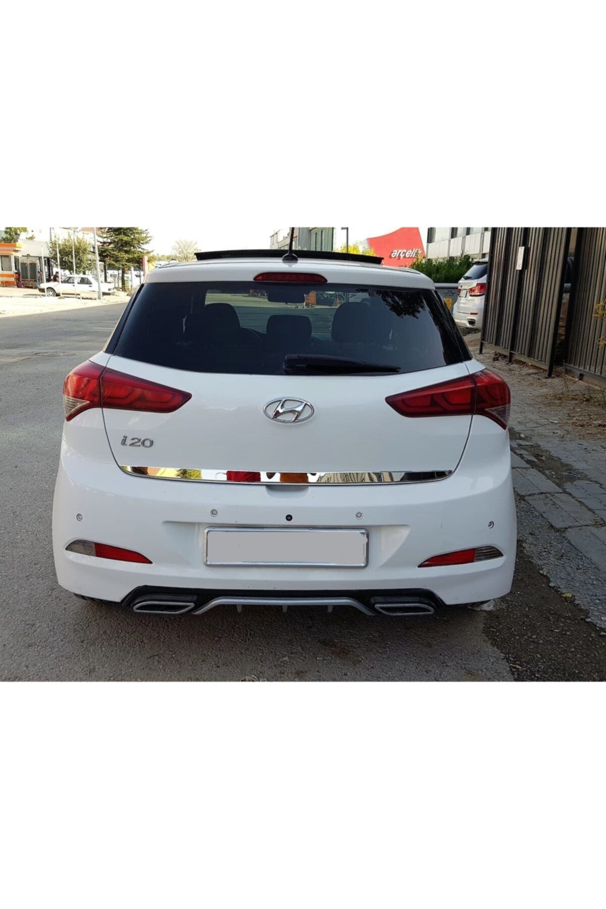 Hyundai I20 Formlu Krom Bagaj Alt Çıtası 2014 2015 2016 2017 2018