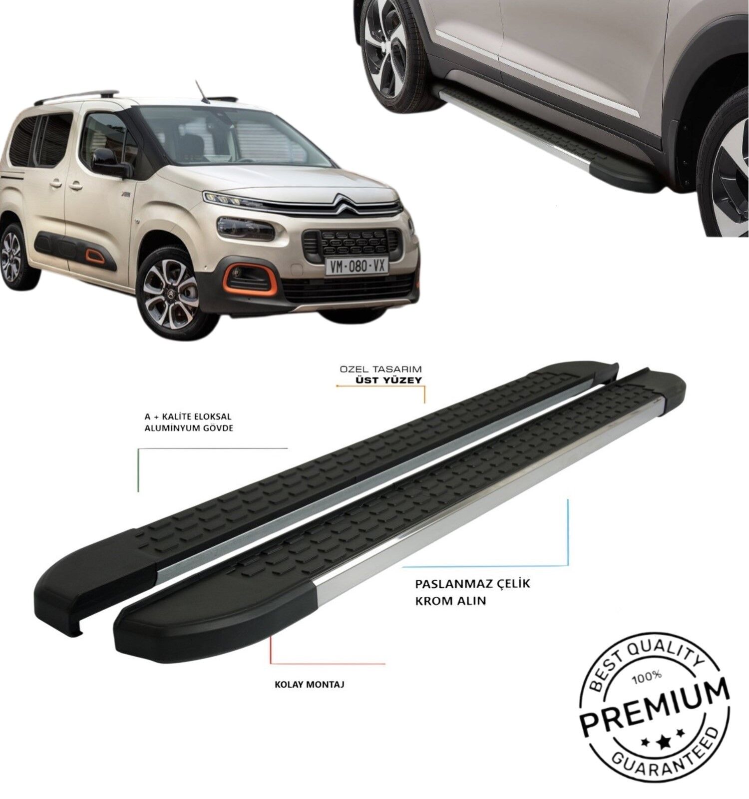 BERLİNGO YAN BASAMAK OMSA 2019 2020 2021 2022 2023 KISA ŞASE