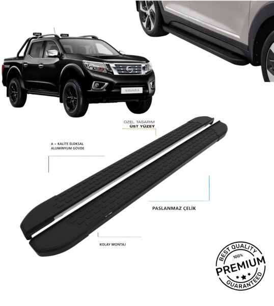 NAVARA 2015 2016 2017 2018 2019 2020 2021 2022 2023 ARACA ÖZEL NEVADA SİYAH YAN BASAMAK