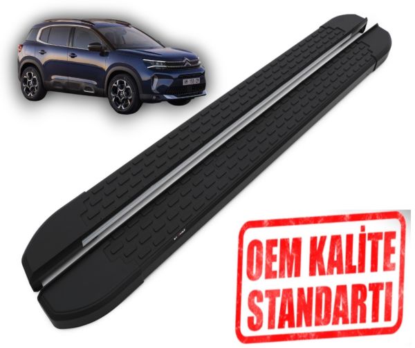 C5 AİRCROSS 2017 2018 2019 2020 2021 2022 2023 ARACA ÖZEL NEVADA SİYAH YAN BASAMAK