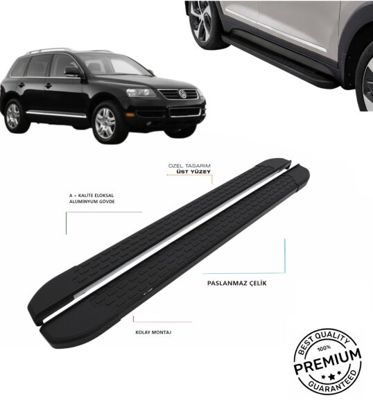 TOUAREG 2002 2003 2004 2005 2006 2007 2008 2009 2010 ARACA ÖZEL NEVADA SİYAH YAN BASAMAK