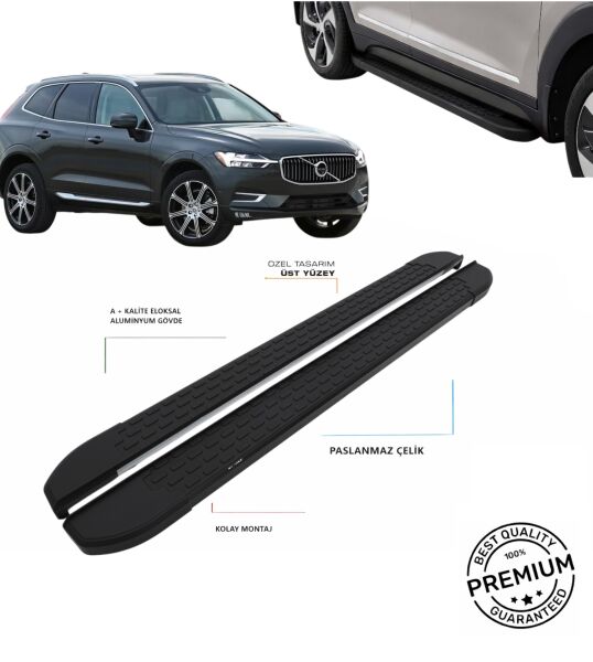 XC60 2017 2018 2019 2020 2021 2022 2023 2024 ARACA ÖZEL NEVADA SİYAH YAN BASAMAK