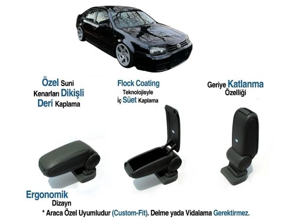 GOLF MK4 ARACA ÖZEL KOL DAYAMA VİDASIZ KOLÇAK 1998 1999 2000 2001 2002 2003