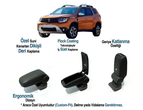 DUSTER  ARACA ÖZEL KOL DAYAMA VİDASIZ KOLÇAK 2018 2019 2020 2021 2022 2023 2024