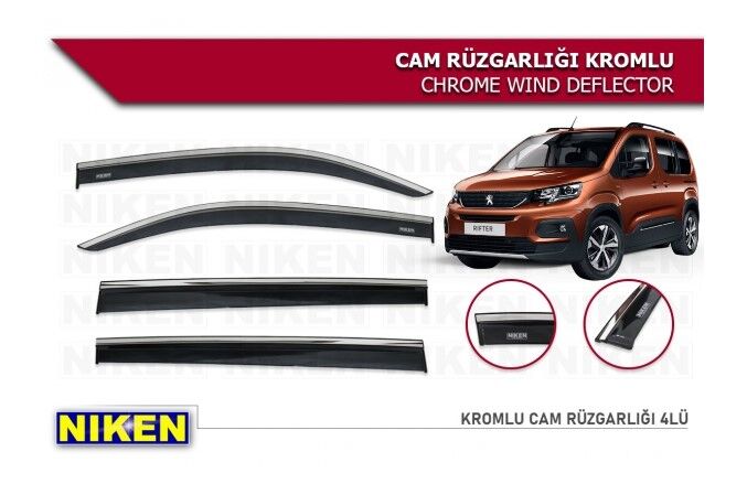 RİFTER 2019 2020 2021 2022 2023 KROMLU CAM RÜZGARLIĞI ARACA ÖZEL NİKEN