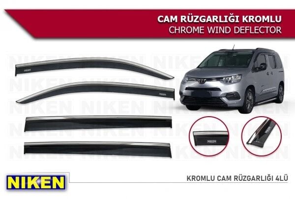 PROACE 2019 2020 2021 2022 2023 KROMLU CAM RÜZGARLIĞI ARACA ÖZEL NİKEN